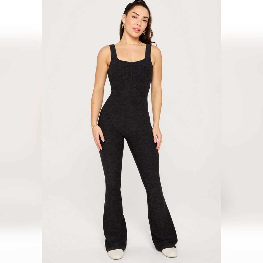 Fabletics HeatherFlex Kick Flare Jumpsuit
